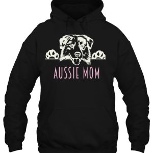 Aussie Mom With Australian Shepherd Dog 2 Aussie Mom With Australian Shepherd Dog 3