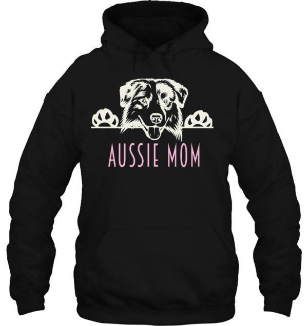 Aussie Mom With Australian Shepherd Dog