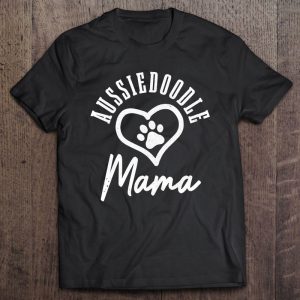 Aussiedoodle Mama Paw Heart Funny Cute Vintage Dog Mom Pullover Aussiedoodle Mama Paw Heart Funny Cute Vintage Dog Mom Pullover