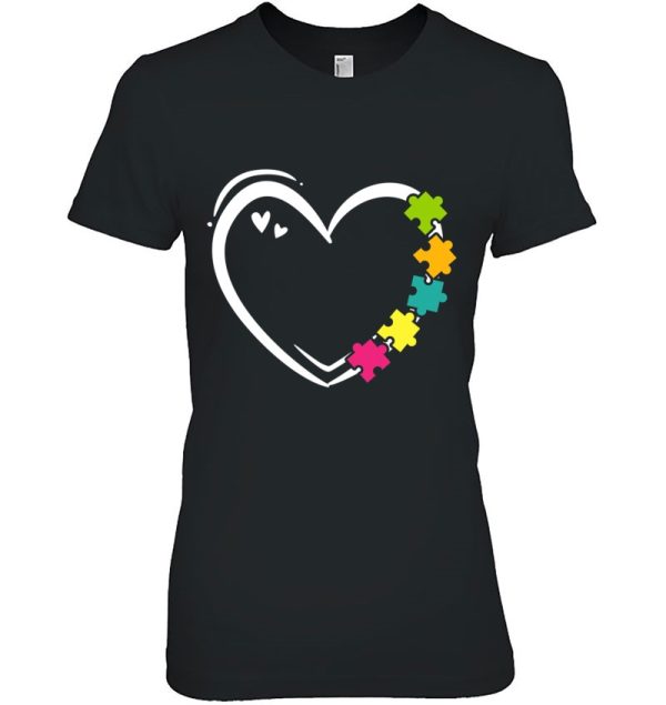 Autism Awareness Heart Puzzle Autistic Autism Mom Dad