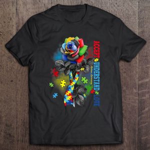 Autism Awareness Rose Accept Understand Love Autism Mom
