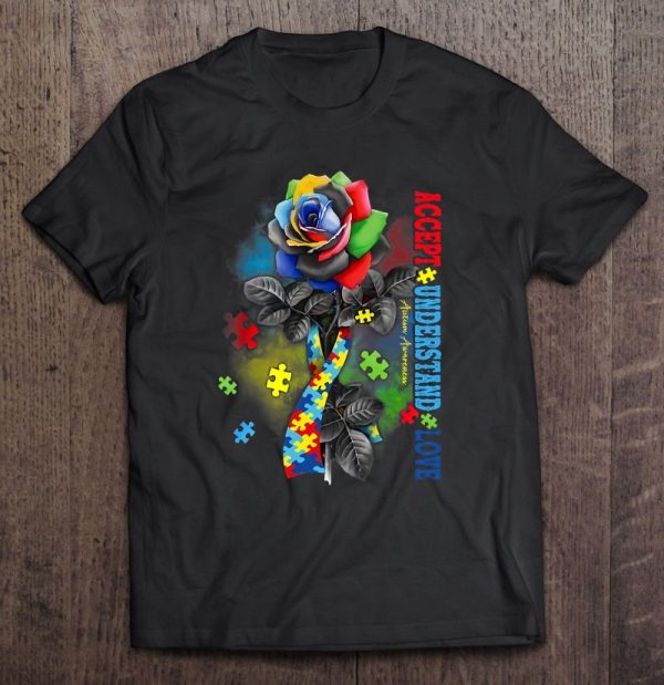 Autism Awareness Rose Accept Understand Love Autism Mom