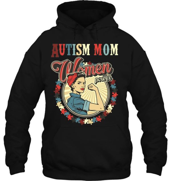 Autism Awareness Vintage Retro 70S80s Autism Mom Women Power