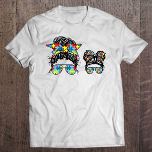 Autism Mom And Kid Life Messy Bun Sunglasses Bandana Autism Mom And Kid Life Messy Bun Sunglasses Bandana