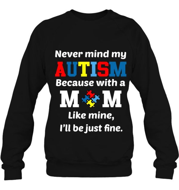 Autism Mom Child Man Woman Tshirt Autism Awareness Ribbon