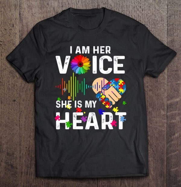 Autism Mom Dad Gif I Am Her Voice She Is My Heart