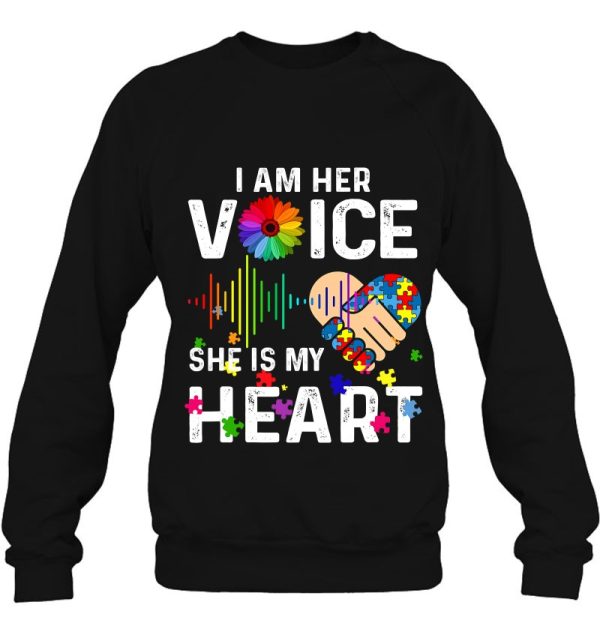 Autism Mom Dad Gif I Am Her Voice She Is My Heart