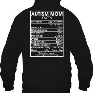 Autism Mom Facts Back Version 2 Autism Mom Facts Back Version 3