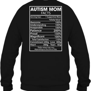 Autism Mom Facts Back Version 3 Autism Mom Facts Back Version 4