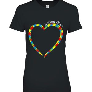 Autism Mom Heart Of Puzzle Pieces Cute Autism Awareness