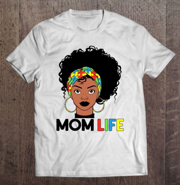Autism Mom Life Bandana Mother’S Day Afro American Black Mom