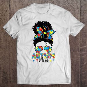 Autism Mom Life Messy Bun Bleached Mothers Day 1