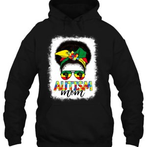 Autism Mom Life Messy Bun Juneteenth Black Women Mothers Day 3