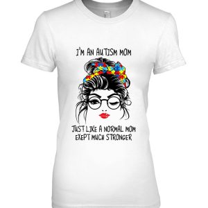 Autism Mom Life Messy Bun Sunglasses Bandana Mother's Day Ver1 2