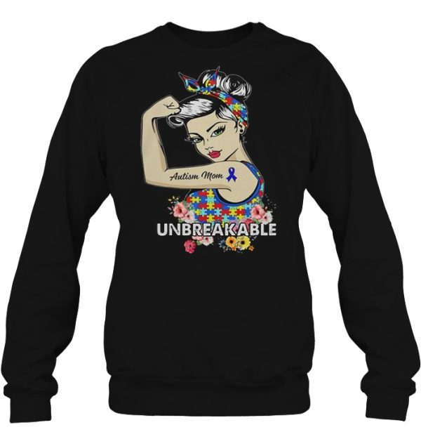 Autism Mom Unbreakable Floral Version