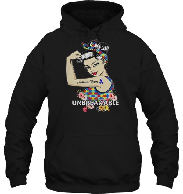 Autism Mom Unbreakable Floral Version