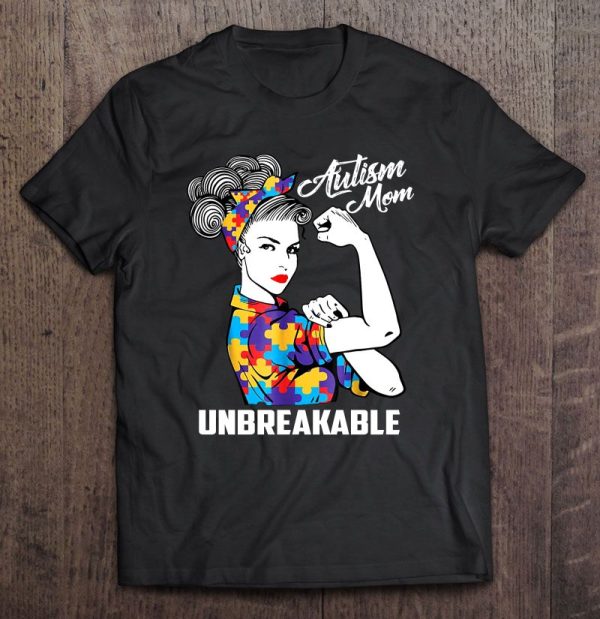 Autism Mom Unbreakable Puzzle Bandana Strong Woman Version