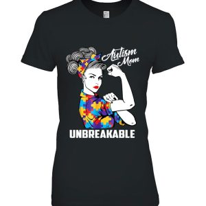 Autism Mom Unbreakable Puzzle Bandana Strong Woman Version