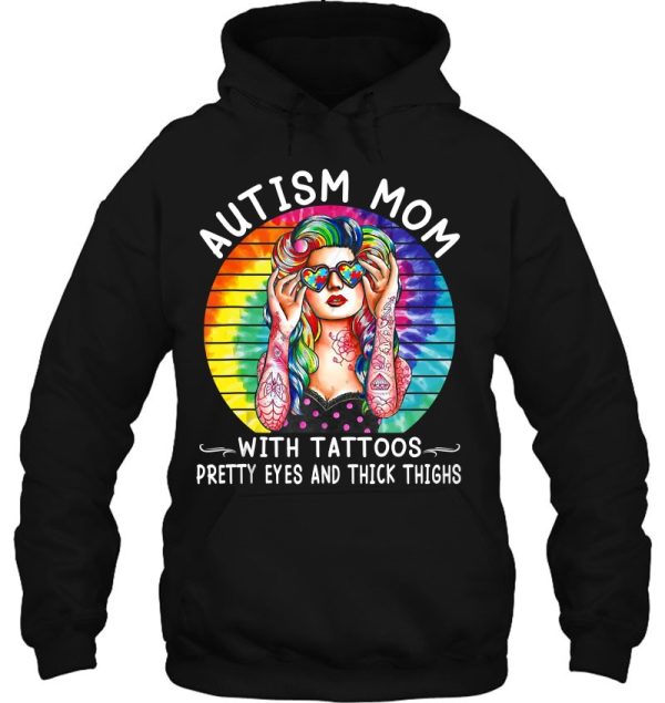 Autism Mom With Tattoos Pretty Eyes And Thick Thighs Tank Top