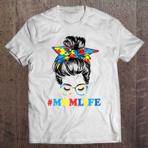 Autistic Autism Awareness Mom Life Puzzle Ribbon Women Mama