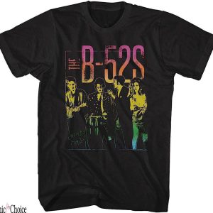 B 52s T-Shirt American Classics Gradient Band Photo