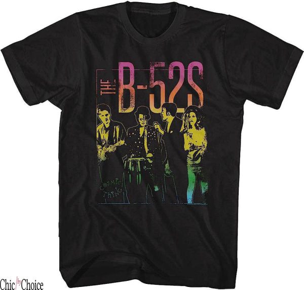 B 52s T-Shirt American Classics Gradient Band Photo