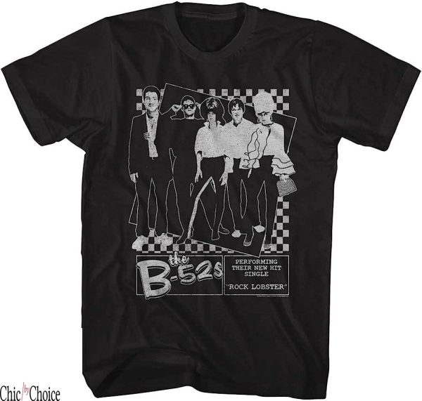 B 52s T-Shirt Rock Band Rock Lobster Cool Graphic
