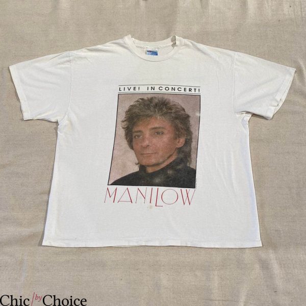 Barry Manilow T-Shirt Vintage 1993 Barry Manilow Tour Music