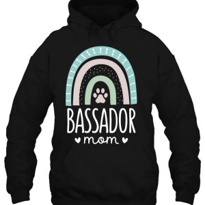Bassador Mom Shirt Rainbow Paw Dog Mom 2 Bassador Mom Shirt Rainbow Paw Dog Mom 3
