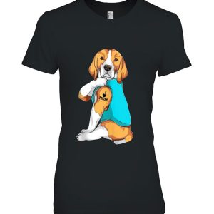 Beagle I Love Mom Apparel, Dog Mom Gifts Womens Tank Top
