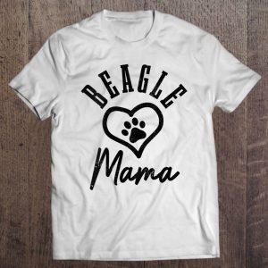 Beagle Mama Heart Paw Funny Cute Dog Lover Beagle Mom