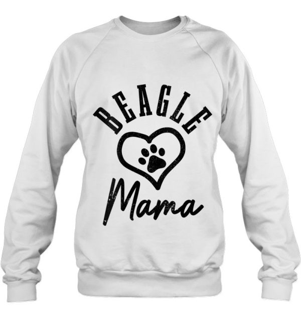 Beagle Mama Heart Paw Funny Cute Dog Lover Beagle Mom