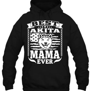 Best Akita Mama Pet Owner Lover Dog Akita Mom American Flag 3