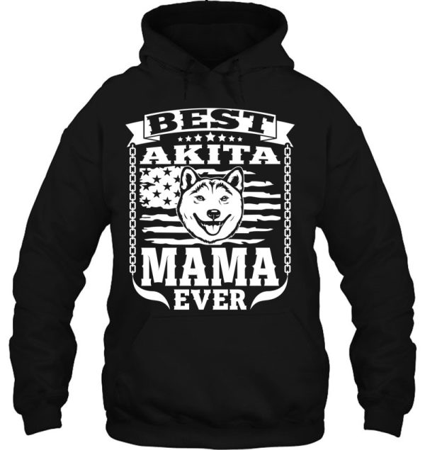 Best Akita Mama Pet Owner Lover Dog Akita Mom American Flag