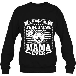Best Akita Mama Pet Owner Lover Dog Akita Mom American Flag 4