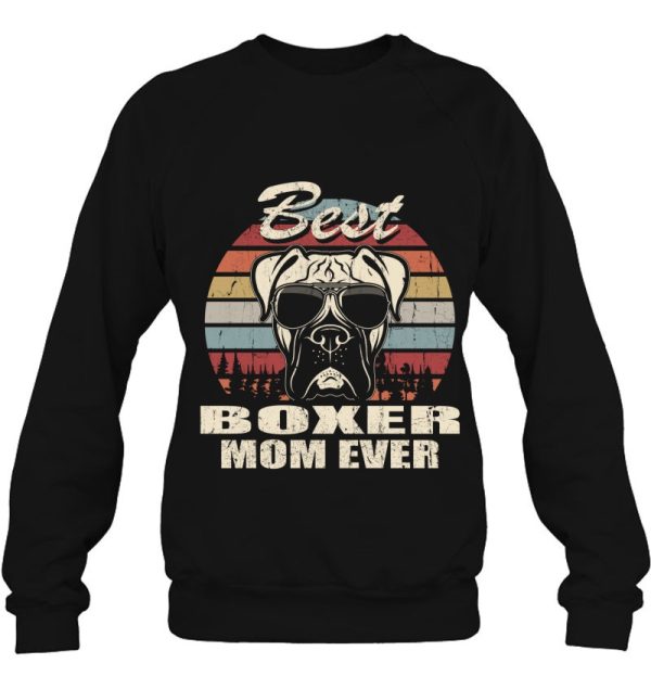 Best Boxer Mom Ever Vintage Retro Dog Mom