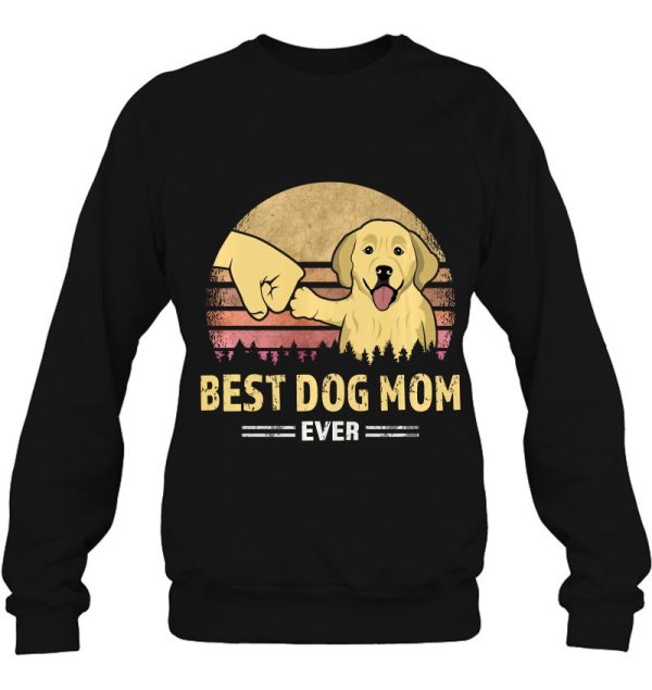 Best Dog Mom Ever Golden Retriever Retro Puppy Lover Design