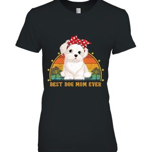 Best Dog Mom Ever Maltese Dog Vintage Version