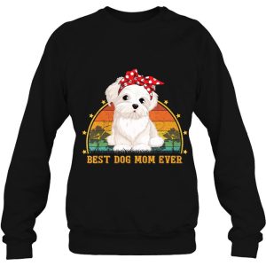 Best Dog Mom Ever Maltese Dog Vintage Version 4
