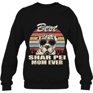 Best Shar Pei Mom Ever Vintage Retro Dog Mom Tank Top 4