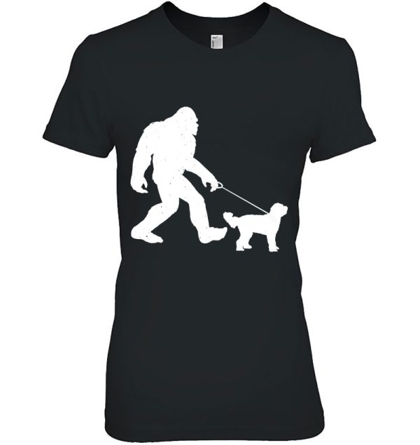 Bigfoot Walking Goldendoodle Dog Doodle Mom Funny