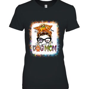 Bleached Spooky Dog Mom Messy Bun Halloween Dog Mama Life