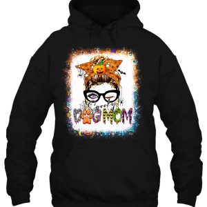 Bleached Spooky Dog Mom Messy Bun Halloween Dog Mama Life 2 Bleached Spooky Dog Mom Messy Bun Halloween Dog Mama Life 3