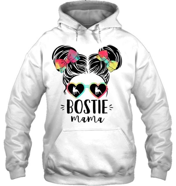 Bostie Mama Gifts Double Bun Hair Boston Terrier Gifts Mom
