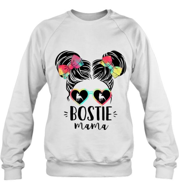 Bostie Mama Gifts Double Bun Hair Boston Terrier Gifts Mom