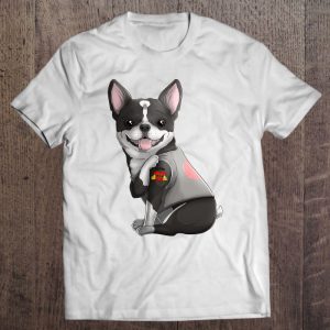 Boston Terrier I Love Mom Tattoo Dog Shirt Mother’s Day Gift