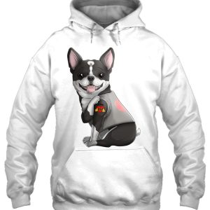 Boston Terrier I Love Mom Tattoo Dog Shirt Mothers Day Gift 3
