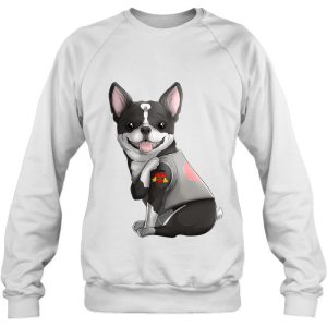 Boston Terrier I Love Mom Tattoo Dog Shirt Mothers Day Gift 4