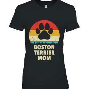 Boston Terrier Mom Vintage Dog Gift Women Funny Bostie Dog
