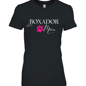 Boxador Mom Pink Dog Paw Gift
